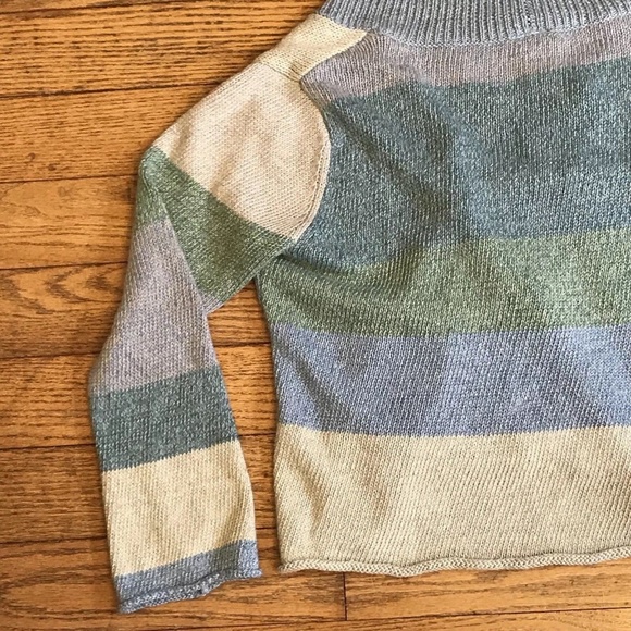 J.Jill 8P Petite Multi Color Button Knit Sweater - Picture 7 of 8